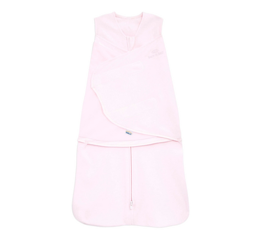 Halo Heather Pink Cotton Swaddle Sleepsack