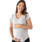 Heather Grey Everyday Nursing & Maternity Pocket Tee