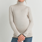 Heathered Oat Button Sleeve Top