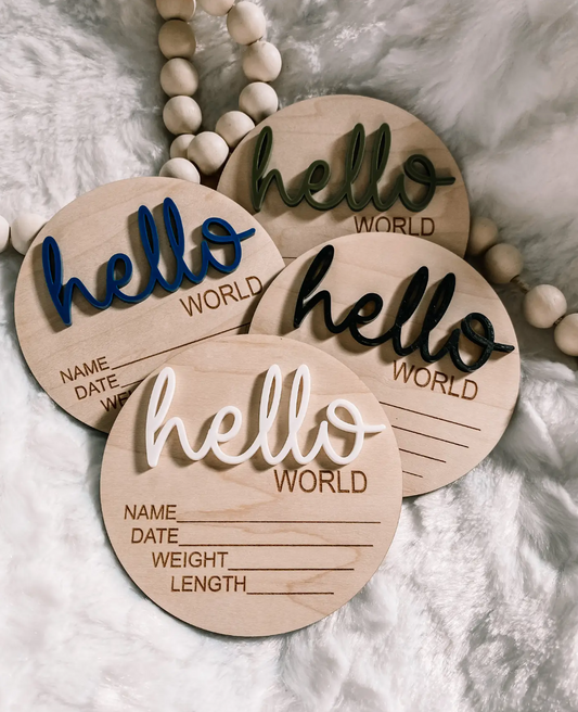 Hello World Birth Disks