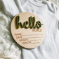 Hello World Birth Disks