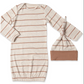 Mocha Stripe Analise 5-Piece PJ Set