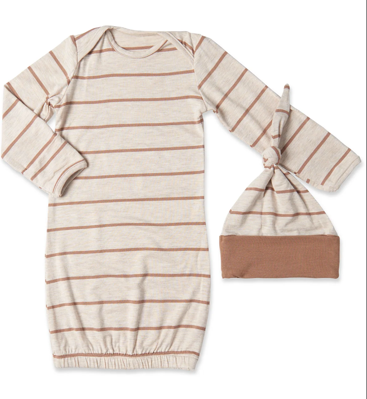 Mocha Stripe Analise 5-Piece PJ Set