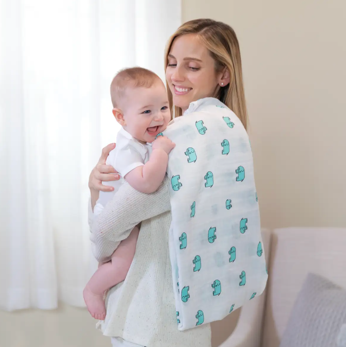 Jungle Jam Muslin Swaddles 4-Pack