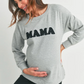 Heather Grey Mama Nursing Pullover Crewneck