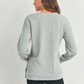 Heather Grey Mama Nursing Pullover Crewneck