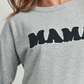 Heather Grey Mama Nursing Pullover Crewneck