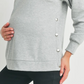 Heather Grey Mama Nursing Pullover Crewneck