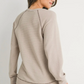 Taupe Waffle Knit Crewneck