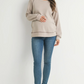 Taupe Waffle Knit Crewneck