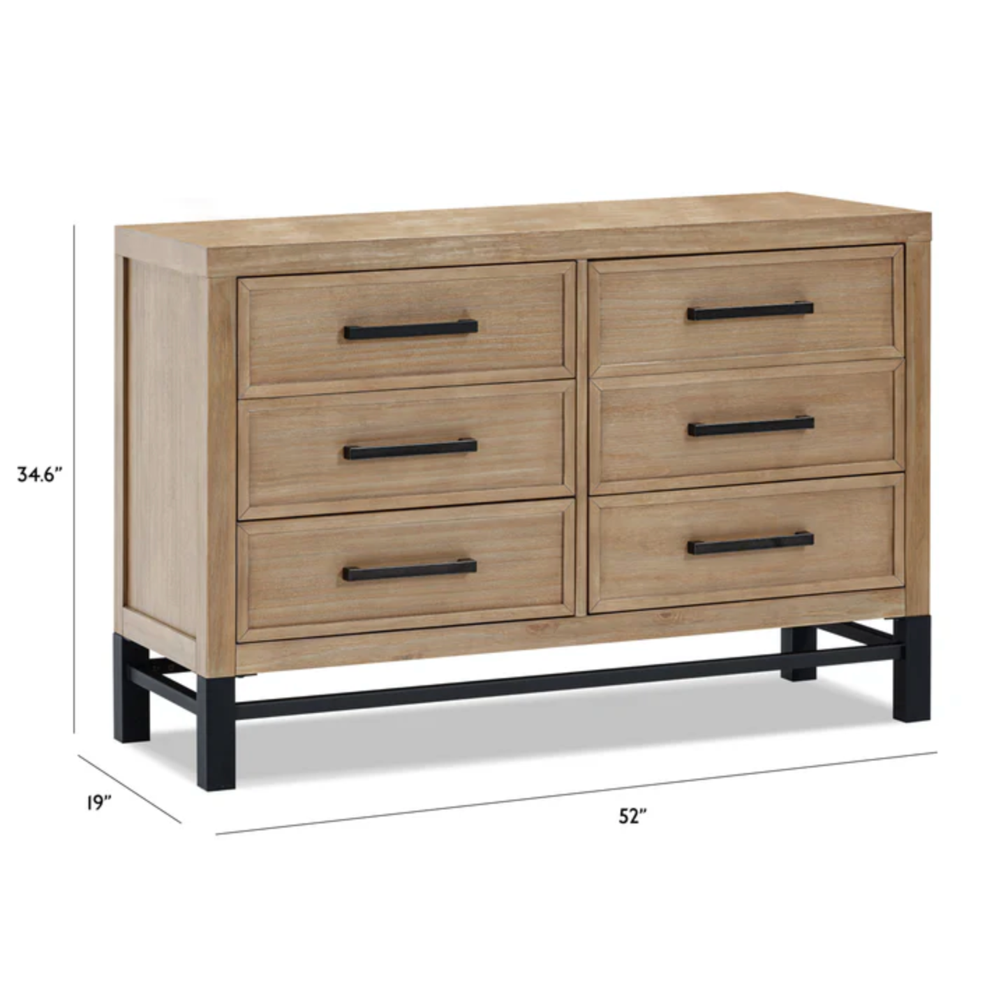 Newbern 6-Drawer Assembled Dresser