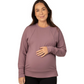 Bamboo Nursing & Maternity Crew Pullover - Twilight