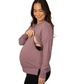 Bamboo Nursing & Maternity Crew Pullover - Twilight