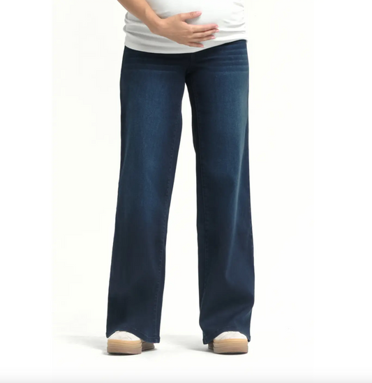 Maternity 32" Better Butter Wide Leg Jean In Yanique