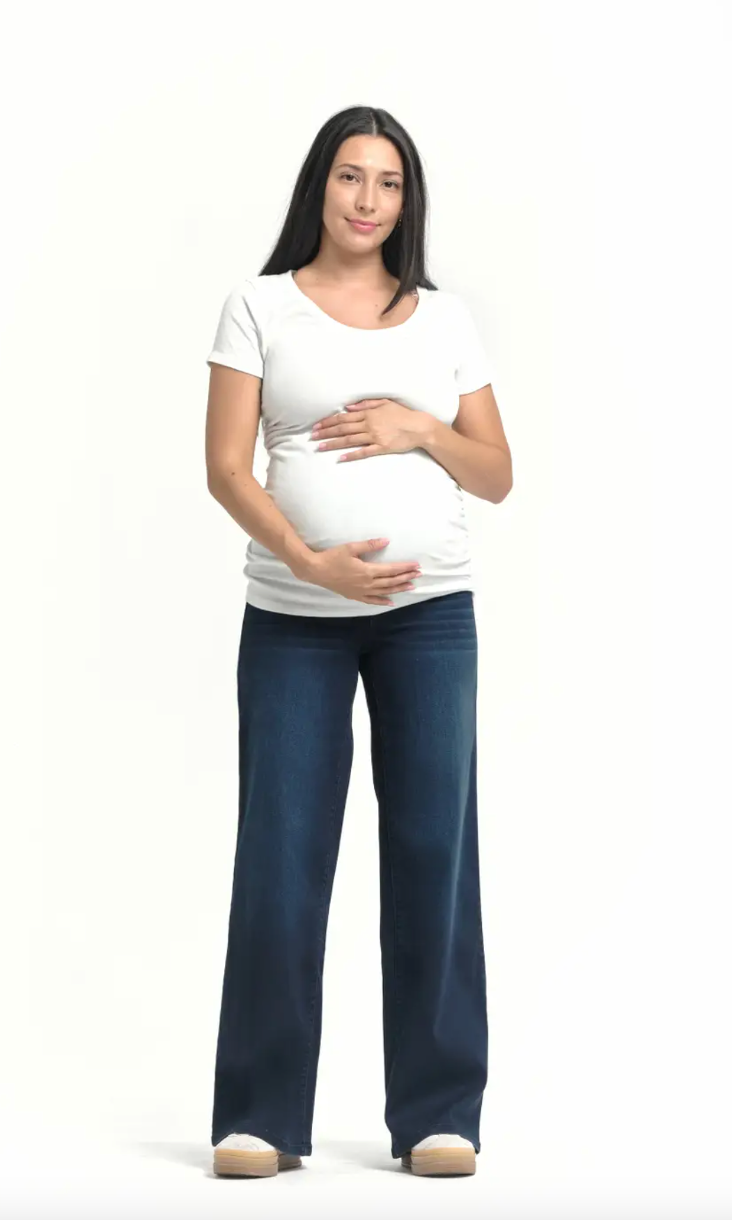 Maternity 32" Better Butter Wide Leg Jean In Yanique