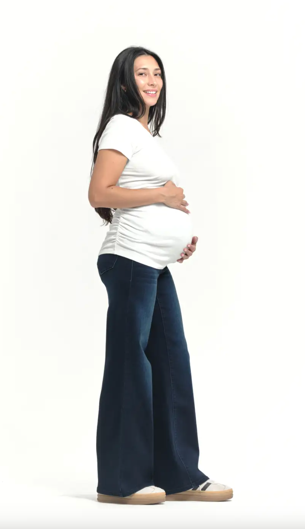 Maternity 32" Better Butter Wide Leg Jean In Yanique