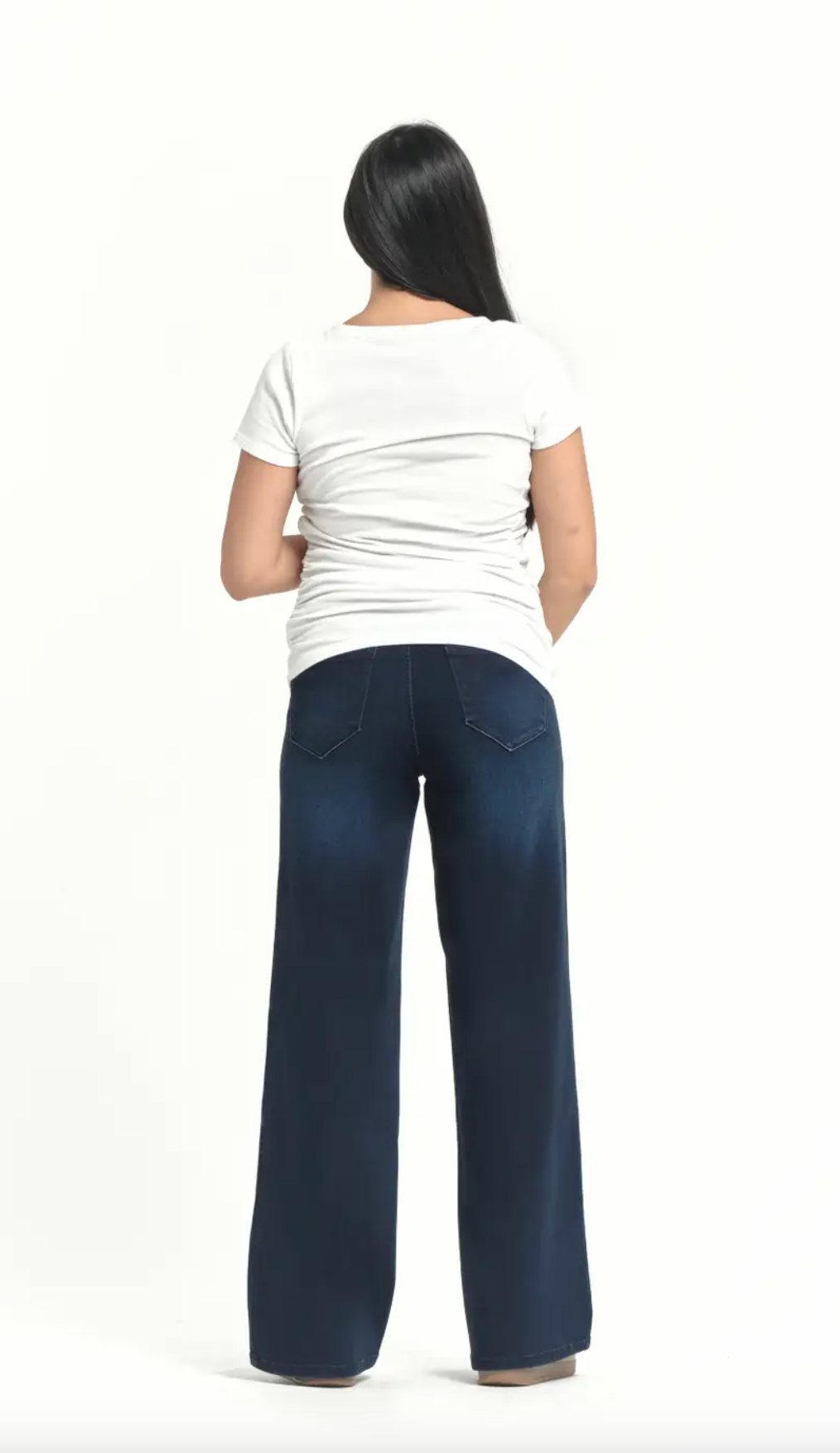 Maternity 32" Better Butter Wide Leg Jean In Yanique