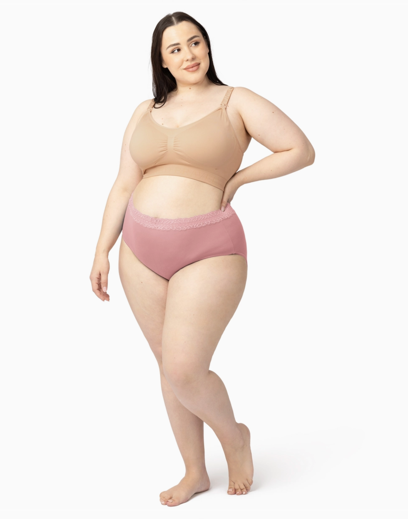 High-Waisted Postpartum Recovery Pantie - Rose Gold