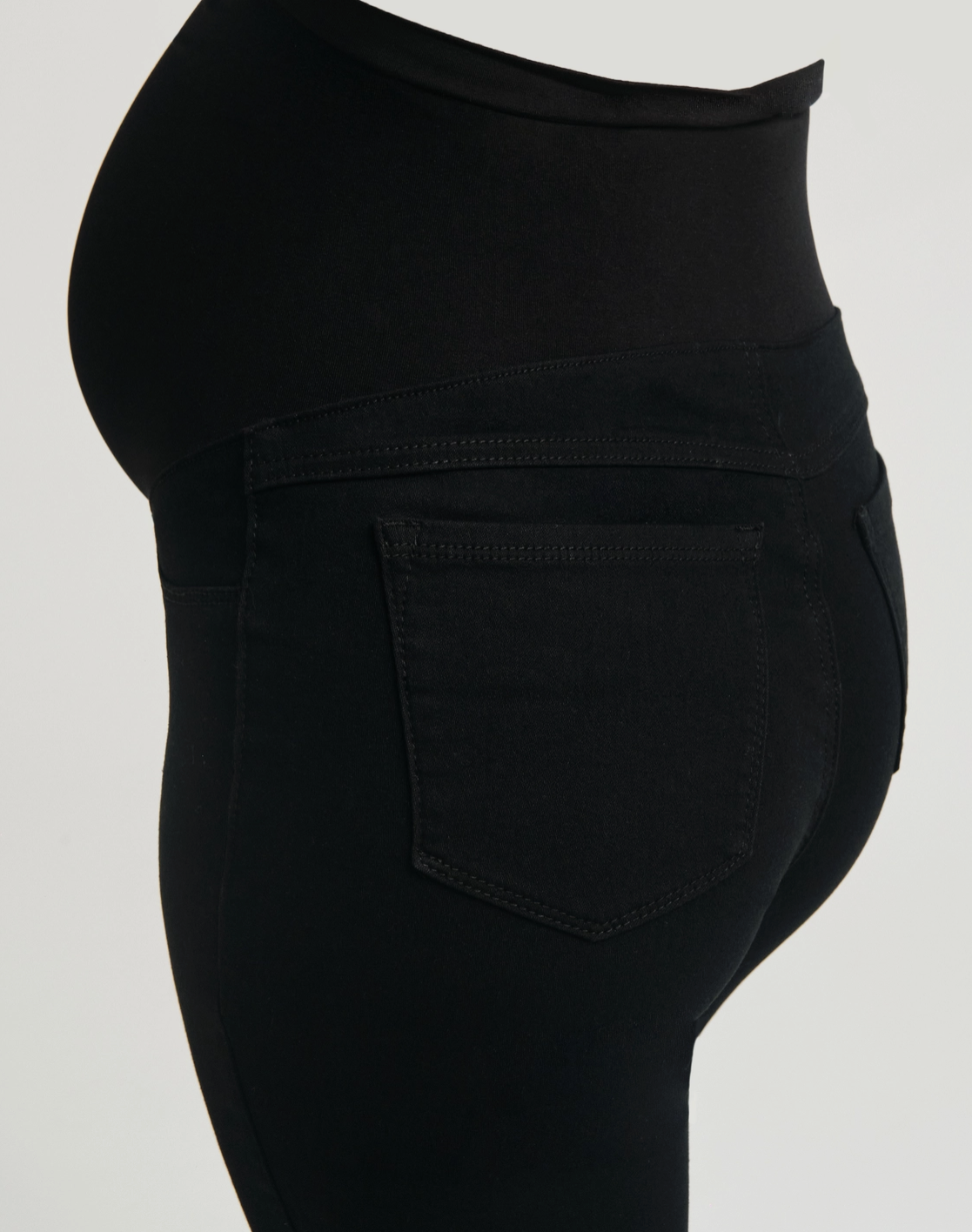 Maternity 30" Straight Leg Black Denim