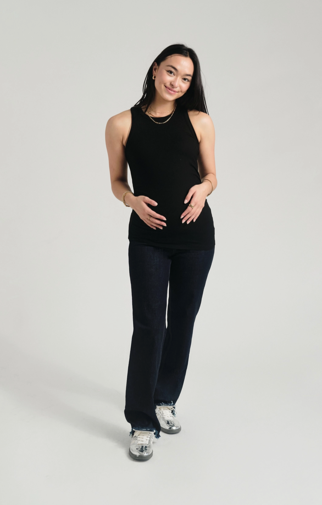 Maternity 32" Boyfriend Straight Rinse Jeans