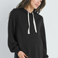 Black Classic Maternity Hoodie