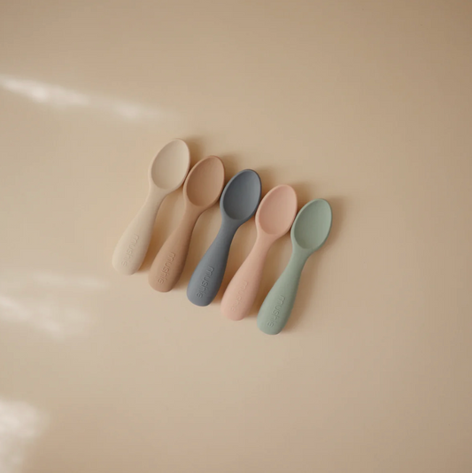 SIlicone Toddler Starter Spoons - 2pk