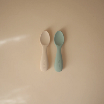 SIlicone Toddler Starter Spoons - 2pk