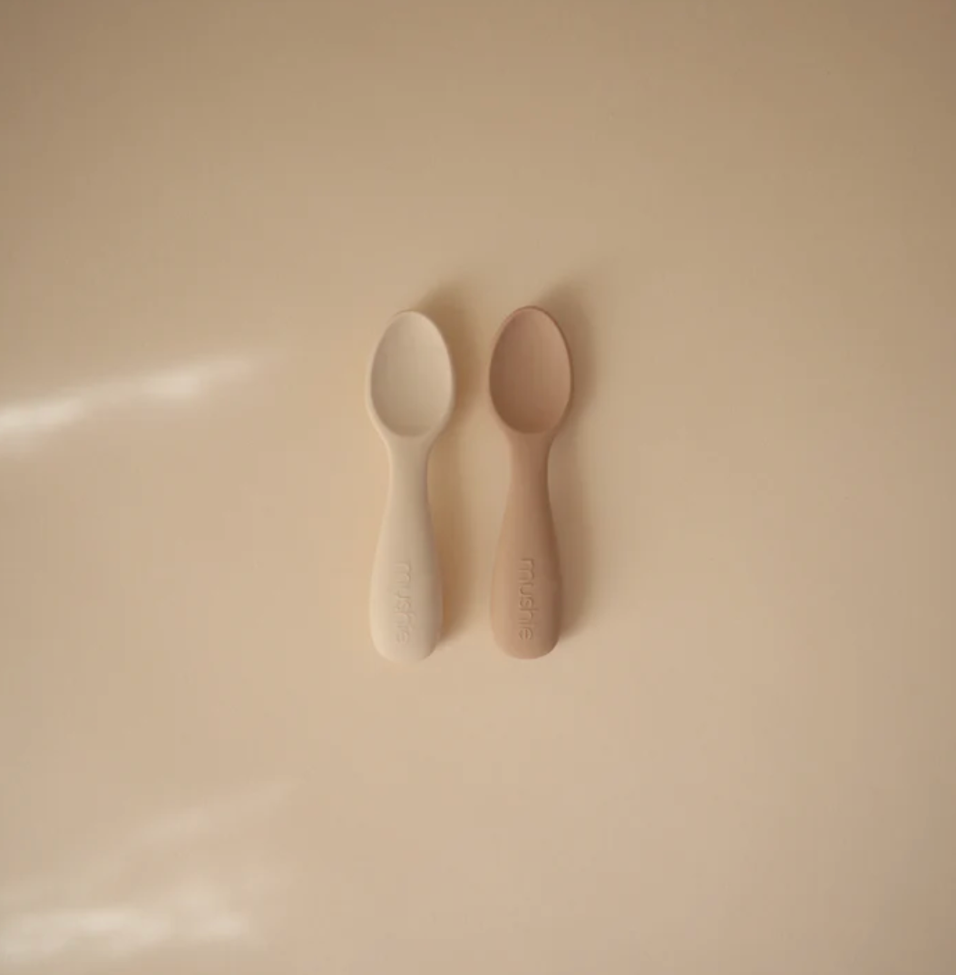 SIlicone Toddler Starter Spoons - 2pk