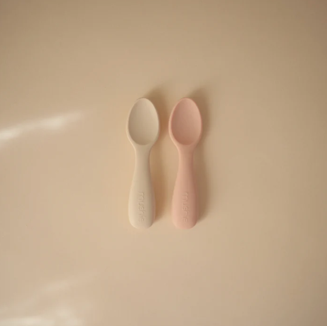 SIlicone Toddler Starter Spoons - 2pk