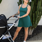 Teal Stevie Active Racerback Nursing Dress