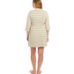 Mocha Stripe Carolyn Gown 4-Piece Set
