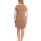 Mocha Stripe Carolyn Gown 4-Piece Set