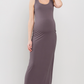 Summer Plum Scoop Neck Maxi Dress
