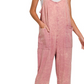 Light Rose Washed Jumpsuit
