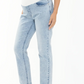 Nova Blue Haze Crop Maternity Jean