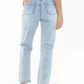 Nova Blue Haze Crop Maternity Jean