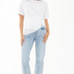 Nova Blue Haze Crop Maternity Jean