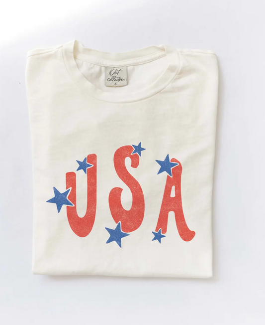 USA Washed Graphic Tee
