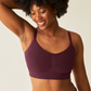 Sublime Bamboo Hands-Free Pumping Lounge & Sleep Bra - Deep Burgundy