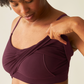 Sublime Bamboo Hands-Free Pumping Lounge & Sleep Bra - Deep Burgundy