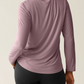 Bamboo Nursing & Maternity Long Sleeve Top - Dusty Mauve