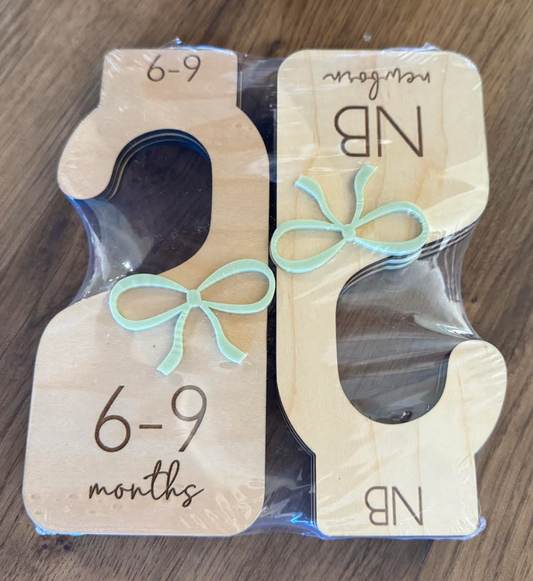 Cute Bows Closet Dividers - Sage