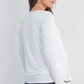Ivory Scoop Neck Maternity & Nursing Top