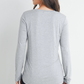 Heather Grey Scoop Neck Maternity & Nursing Top