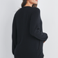 Black Cozy Double Layer Maternity & Nursing Top