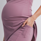 Mauve Racerback Active Maternity Mini Dress