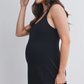 Black Racerback Active Maternity Mini Dress