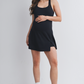 Black Racerback Active Maternity Mini Dress