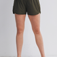 Olive Active Maternity Shorts