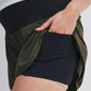 Olive Active Maternity Shorts